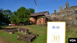 គម្រោងជួសជុល​ប្រាសាទ​បាក់ខែង​​កំពុង​ស្ថិត​នៅ​ក្រោម​ដំណាក់កាល​ទី​០៥ នា​ពេល​បច្ចុប្បន្ន​ ក្រោម​កិច្ចសហប្រតិបត្តិការ​រវាង​រដ្ឋាភិបាល​អាមេរិក​ និង​រដ្ឋាភិបាល​កម្ពុជា។ (ណឹម សុភ័ក្រ្តបញ្ញា/VOA)