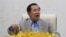 Cambodia's Prime Minister Hun Sen gestures during a speech on the current state of a new virus from China in Phnom Penh, Cambodia, Thursday, Jan. 30, 2020. Cambodia's leader has urged citizens to remain calm about the new virus from China, which has…