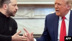 도널드 트럼프 미국 대통령과 볼로디미르 젤렌스키 우크라이나 대통령이 2025년 2월 28일 백악관에서 회동했다.