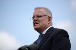 Perdana Menteri Australia Scott Morrison di Sydney, Australia, 28 Februari 2020. (Foto: Reuters)