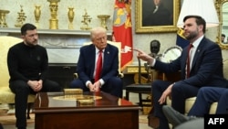 烏克蘭總統澤連斯基（Volodymyr Zelenskyy）與美國總統特朗普（Donald Trump）和副總統J.D.萬斯（JD Vance）星期五（2月28日）在白宮唇槍舌戰。