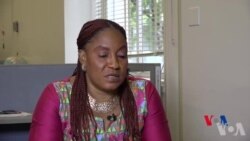 Hirar Kwamishinar Mata Ta jihar Filato Rofina Gurunyen a Wata Ziyara da ta Kawo Sashen Hausa na Muryar Amurka