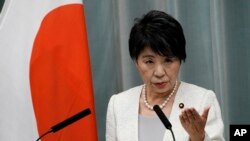 Yoko Kamikawa, Menteri Luar Negeri Jepang yang baru di Tokyo. (Foto: AP/Eugene Hoshiko)