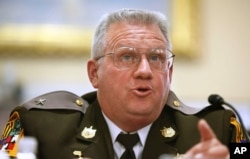Frederick County, Md., Sheriff Chuck Jenkins testifies before a Homeland Security Committee hearing in Washington, March 4, 2009.