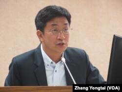 台灣執政黨民進黨立委蔡適應(美國之音張永泰拍攝)