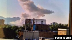 تصویر منتسب به هدف قرار گرفتن تأسیسات آب سنگین اراک - (عکس از صفحه تلگرام وحیدآنلاین)