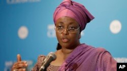 L'ex-ministre du Pétrole Diezani Alison-Madueke, à Houston, le 4 mars 2014.