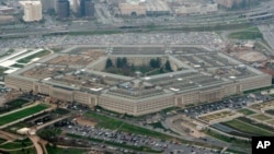 រូបឯកសារ៖ មន្ទីរបញ្ចកោណ​នៅក្នុងរដ្ឋធានី​វ៉ាស៊ីនតោន សហរដ្ឋអាមេរិក។