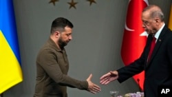 دیدار رجب طیب اردوغان و ولودیمیر زلنسکی، روسای جمهوری ترکیه و اوکراین. (آرشیو)