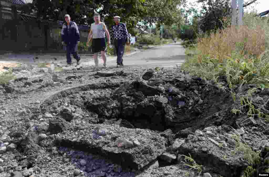 Результати обстрілу у Спартаку, Донецька область.