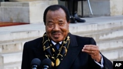 Shugaba Paul Biya na kamaru.