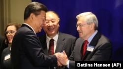 This aerial photo shows a view of the Sutong Bridge in Nantong in China's eastern Jiangsu province.