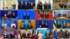 Arhiva - Fotografija Vijetnamske novinske agencije napravljena tokom onlajn konferencije pokazuje lidere država i ministre trgovina 15 zemalja članica Sveobuhvatnog ekonomskog partnerstva (RCEP), u Hanoju, 15. novembra 2020.