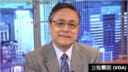 中共黨史專家高文謙參加美國之音衛視討論節目（美國之音衛視截圖）