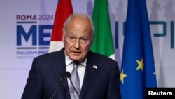 အာရပ်အဖွဲ့ချုပ် အတွင်းရေးမှူးချုပ် Ahmed Aboul Gheit 