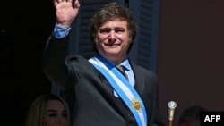 資料照片: 阿根廷新任總統哈維爾·米萊