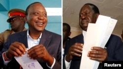 Raila Odinga na Uhuru Kenyatta