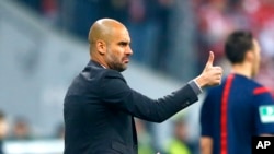 L’entraîneur espagnol Pep Guardiola.
