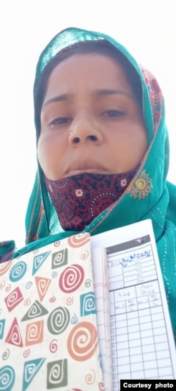 Fozia Kalwar, pictured in an undated selfie, says she makes less than $50 a week vaccinating people against polio.