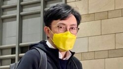 社民連秘書長吳文遠表示，國安法之下保釋條件極嚴苛，形同未審先判，企圖用恐懼震懾香港人 （攝影：美國之音湯惠芸）