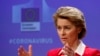 Presiden Komisi Uni Eropa Ursula von der Leyen di markas besar Uni Eropa, Brussels, 2 April 2020. (Foto: dok).