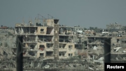 تخریب ناشی از بمباران اسرائیل علیه حماس در رفح، جنوب غزه.