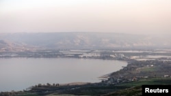 Pemandangan Danau Tiberias di utara Israel yang berbatasan langsung dengan Yordania dalam foto yang diambil pada 23 Januari 2023. (Foto: Reuters/Ronen Zvulun)