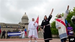 Des membres du Ku Klux Klan, Frankfort, Kentucky, 21 avril 2012.