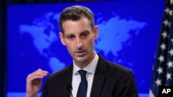 Msemaji wa Mambo ya Nje Ned Price(Nicholas Kamm/Pool via AP)