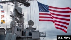 រូបឯកសារ៖ នាវា​ពិឃាត USS Chancellorsville របស់​សហរដ្ឋ​អាមេរិក​កំពុង​ចូលរួម​ធ្វើ​សមយុទ្ធយោធា​ Talisman Sabre ជាមួយ​អូស្ត្រាលី កាល​ពី​ឆ្នាំ​២០១៩​។