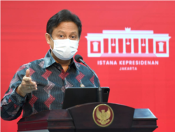Menkes Budi Gunadi Sadikin mengatakan setidaknya sudah ada lebih dari 25 mutasi varian Delta di Indonesia. (Foto: Courtesy/Biro Setpres RI)