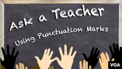 Using Punctuation Marks