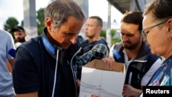 Ujumbe wa wataalamu wa IAEA watembelea Kiwanda cha Nguvu za Nyuklia cha Zaporizhzhia.September 1, 2022. REUTERS/Alexander Ermochenko.