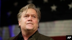 Steven Bannon, le 25 septembre 2017 à Fairhope, Alabama (AP Photo/Brynn Anderson).