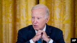 Presiden Joe Biden berbicara pada KTT Pemimpin Kemitraan Amerika untuk Kemakmuran Ekonomi yang pertama dengan para pemimpin dari Belahan Barat di Gedung Putih, Jumat, 3 November 2023, di Washington. (Foto: AP)