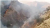 تصویری از آتش‌سوزی در کوه نارک در استان کهگیلویه و بویراحمد