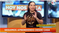 Aunque nunca antes había tenido experiencia frente a las cámaras de televisión, Marlyn Ramos dice que ya se acostumbró y ahora busca nuevas maneras para enseñar a los niños.