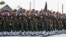 參加閱兵式的伊斯蘭革命衛隊成員。(2019年9月22日)
