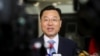 ARCHIVO: El embajador chino en EEUU, Xie Feng, llega a Nueva York el 23 de mayo de 2023.
