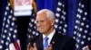 Kandidat presiden dari Partai Republik mantan Wakil Presiden Mike Pence pada acara kampanye di Ankeny, Iowa, Rabu, 7 Juni 2023. (AP / Charlie Neibergall)