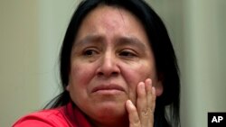 María Chavalan-Sut de Guatemala, durante una entrevista en la Iglesia Metodista Unida Wesley Memorial en Charlottesville, Virginia, el miércoles 17 de julio de 2019.