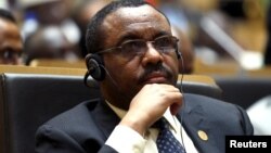 ጠቅላይ ሚኒስትር ኃይለማርያም ደሣለኝ በአፍሪካ ኅብረት የመሪዎች ሃያ ስድስተኛ ጉባዔ በአዲስ አበባ (ፎቶ ሮይተርስ/REUTERS)
