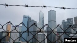 图为香港金融区。（2020年5月28日）