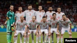 Kikosi cha timu ya taifa ya Uhispania.