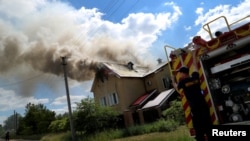 Russia's attack on Ukraine continues, in Kharkiv region