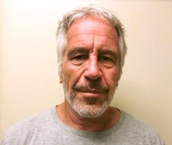 FILE - This March 28, 2017, file photo, provided by the New York State Sex Offender Registry shows Jeffrey Epstein. Newly released court documents show that Epstein repeatedly declined to answer questions about sex abuse as part of a lawsuit. A…