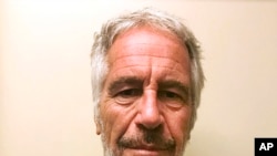 FILE - This March 28, 2017, photo provided by the New York State Sex Offender Registry shows Jeffrey Epstein.