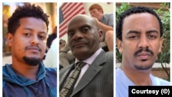 ከግራ ወደ ቀኝ ዮሃንስ ፍስሐ ፣አቶ ታመነ ካሱ እንዲሁም ቴዎድሮስ በፍቃዱ 