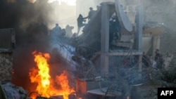 အစ္စရေး လေကြောင်းတိုက်ခိုက်မှုခံရတဲ့ လက်ဘနွန်နိုင်ငံအရှေ့ပိုင်း Baalbek မြို့တနေရာ