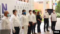 Miembros de la Coalición Nacional opositora de Nicaragua.[Foto: Houston Castillo Vado]